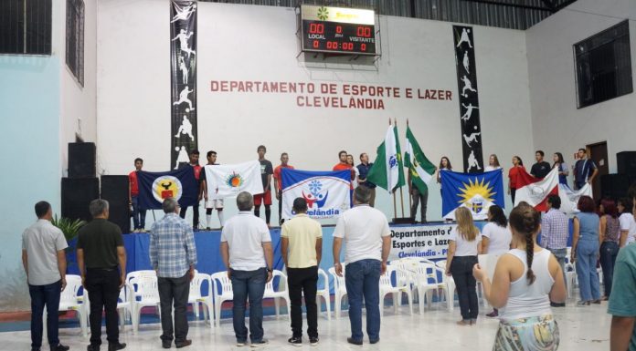 Abertura dos Jogos Escolares de Clevelândia